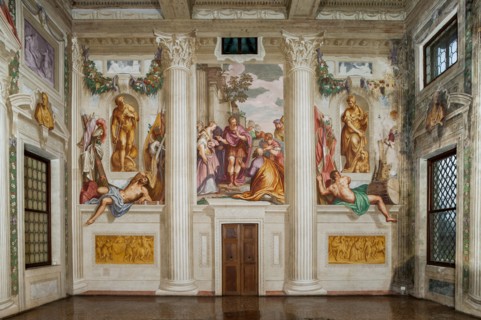 Fanzolo, Villa Emo, the main hall