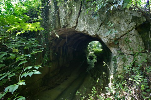 The Roman bridge on the Flaminia road in Cavallara locality