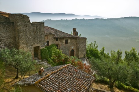 The hamlet of Ceralto, Umbria, Italy