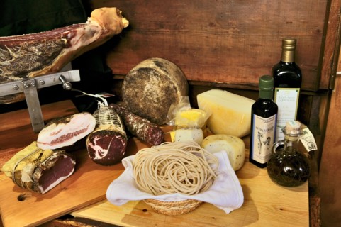 A selection of typical Umbria products