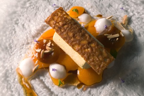 Dessert with candied fruit, Ristorante "La Bastiglia", in Spello