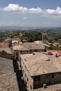 Montefalco, view of Avenue Goffredo Mameli