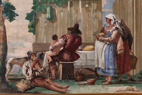 Vicenza, Villa Valmarana ai Nani, Guest Lodgings, Room of the Rural Scenes