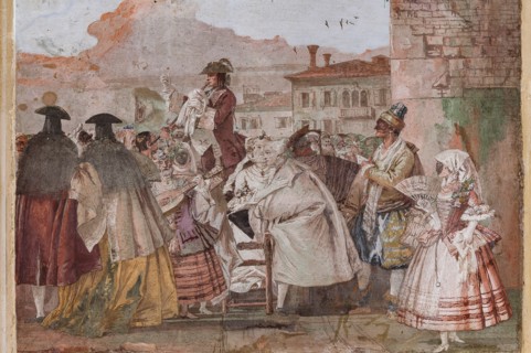 Vicenza, Villa Valmarana ai Nani, Guest Lodgings, the Room of the Carnival Scenes