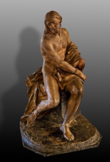 Perugia, Galleria Nazionale dell'Umbria: 
Modello per un Critso Ligato, di Gian Lorenzo Bernini,