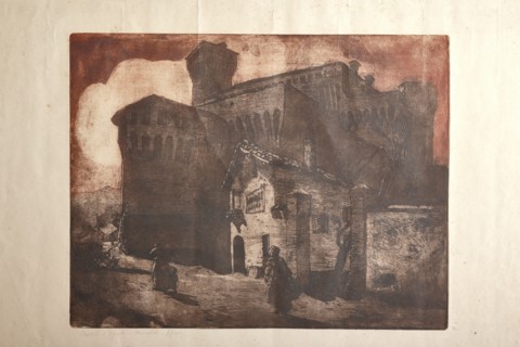 Giuseppe Graziosi (1879-1942), "The Castle of Vignola"