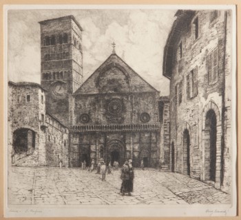 Augusto Baracchi (1878-1942), "Assisi, S. Rufinus"