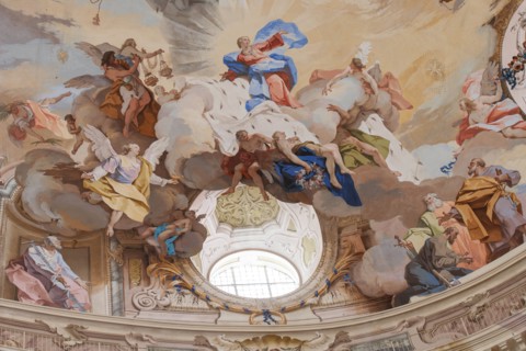 Sanctuary of Vicoforte: view of the dome