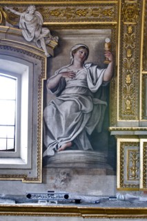 Basilica of St Andrew della Valle, the bowl-shaped vault of the apse: the Faith