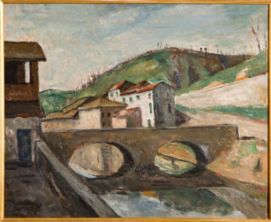 Mauro Reggiani (1897-1960), "Modène Landscape"