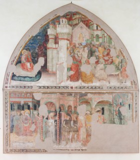 Fresco of the Stories of St. John the Evangelist at the Pinacoteca Nazionale di Ferrare