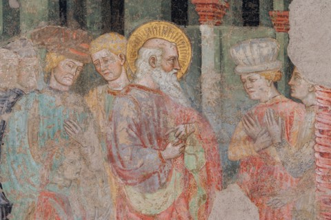 Fresco of the Stories of St. John the Evangelist at the Pinacoteca Nazionale di Ferrare