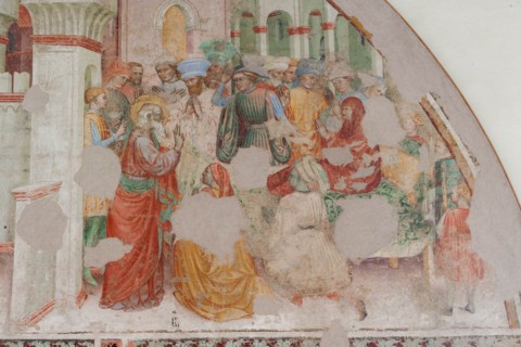 Fresco of the Stories of St. John the Evangelist at the Pinacoteca Nazionale di Ferrare