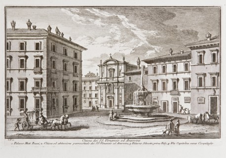 Giuseppe Vasi (1710 - 1782), "Church of SS