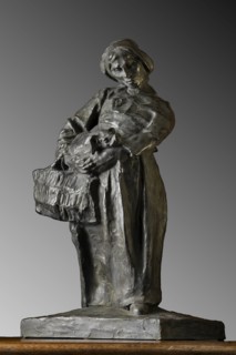 Giuseppe Graziosi, "Female Peasant with a pig"