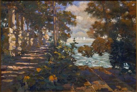 Giuseppe Mazzoni (1881-1957), "Landscape"
