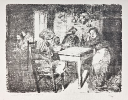 Giuseppe Graziosi  (1879-1942), "A Family in the Kitchen"