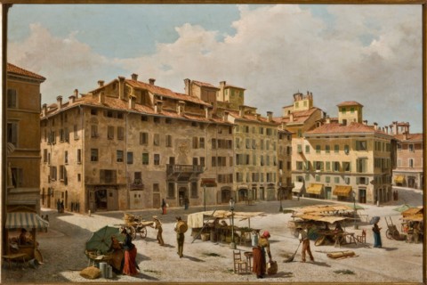 Fermo Forti, "Piazza Grande in Modena"