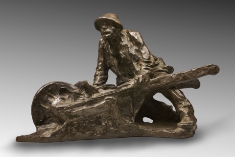 Giuseppe Graziosi, "Man with a  Cart"