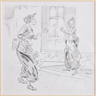 Remo Zanerini, "Quarrel at the market"