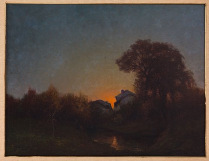 Augusto Baracchi (1878-1942), "Landscape at Sunset"