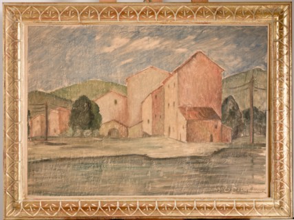 Emilio Tato Bartolucci (1914-1986); "Landscape with Houses"