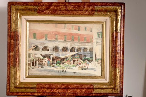 Arcangelo Salvarani (1882-1953), "Fruit Market"