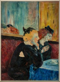 Museo Novecento: "Women at the coffee shop", by Aligi Sassu, 1942