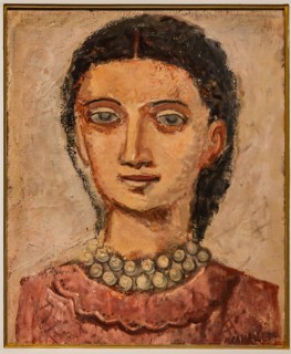 Museo Novecento: "A Woman's Head", by Massimo Campigli (Max Ihlenfeld), 1932