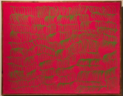Museo Novecento: "Redgreen", by Carla Accardi, 1966