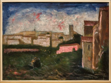 Museo Novecento: "View of Coreglia", by Carlo Carrà, 1925