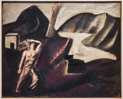 Museo Novecento: "Mountain Lake", by Mario Sironi, 1928