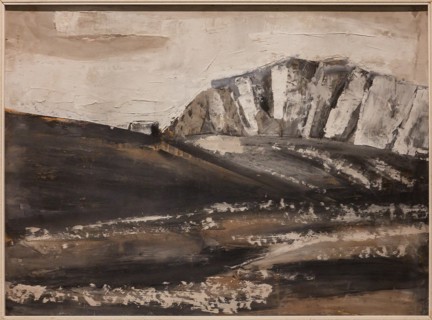 Museo Novecento: "Dolomiti Landscape", by Mario Sironi, 1934