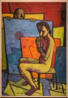 Museo Novecento: "Yellow Nude", by Felice Casorati, 1945