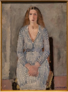 Museo Novecento: "Girl in Light Blue ", by Felice Casorati, 1933