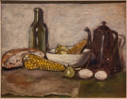 Museo Novecento: "Still life and cobs", by Filippo De Pisis, 1923