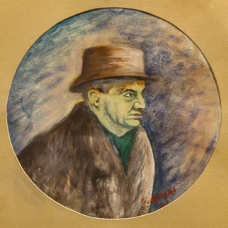 Museo Novecento: "Portrait of  Eugenio Montale"ttone Rosai, 1941