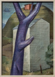 Museo Novecento: "Violet Tree and White House", by Sepo (Severo Pozzati), 1915