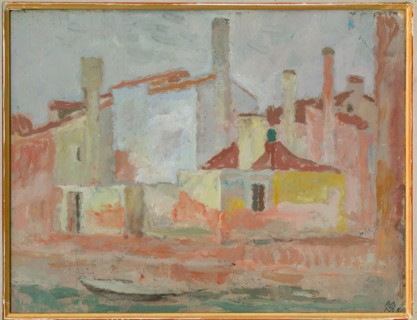 Mario Vellani Marchi (1895 - 1979): "Houses in Rio Giudecca"