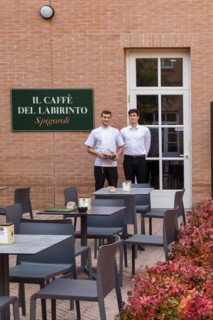 Fontanellato, Labirinto della Masone, by Franco Maria Ricci: lthe "Caffè del Labirinto"