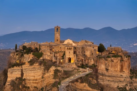 Civita di Bagnoregio: view of the Lazio Hamlet, known as the "dying village"