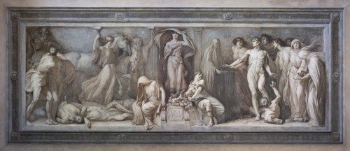 Brescia, Teatro Grande, staicase after the entrance