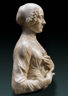 "Lady with a Bouquet", about 1457, by Andrea Del Verrocchio