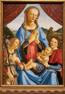 "Madonna and Child and two Angels", by Andrea Del Verrocchio