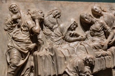"Death of Francesca Pitti Tornabuoni", by Francesco di Simone Ferrucci