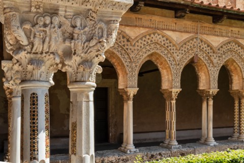 Monreale, Duomo: view of the cloister