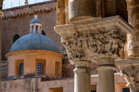 Monreale, Duomo, the cloister of the Benedectine monastery