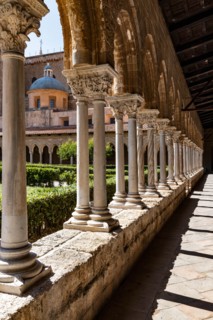 Monreale, Duomo, the cloister of the Benedectine monastery