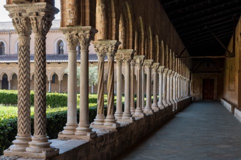 Monreale, Duomo, the cloister of the Benedectine monastery