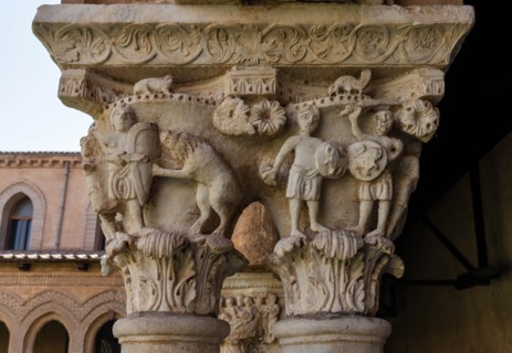 Monreale, Duomo, the cloister of the Benedectine monastery